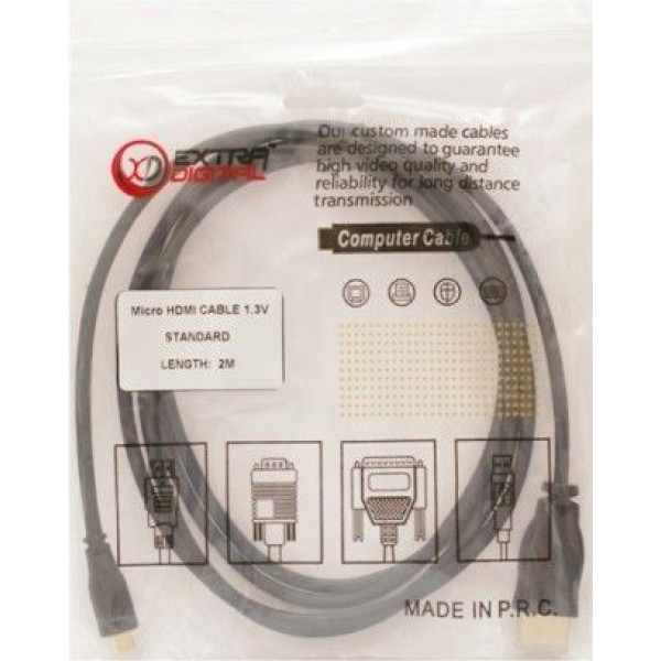Extradigital Відео кабель Mini HDMI to HDMI, 0.5m, позолочені конектори, 1.3V